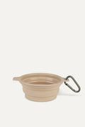 Rubber Travel Bowl for Dogs: Sand