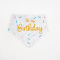 Dog Birthday Bandana | Embroidery It's My Birthday Snap on : XS