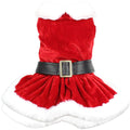 Mrs. Claus Dress – Festive Christmas Dog Outfit for Pets: M