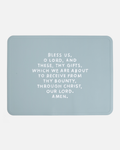 Meal Blessing Silicone Placemat: Smoky Blue