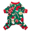 Christmas Green Dog Pajamas: Small