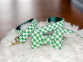 Green Picnic Plaid 5 Ft Leash 3/4