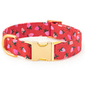 Berry Sweet Dog Collar: XS / Gold