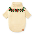 Holly Bobble Holiday Dog Sweater: Small