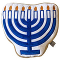 Midlee Hanukkah Menorah Sugar Cookie Dog Toy - S