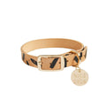 TIGGY LEATHER COLLAR - BLACK
