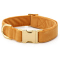 Honey Velvet Fall Dog Collar-LARGE